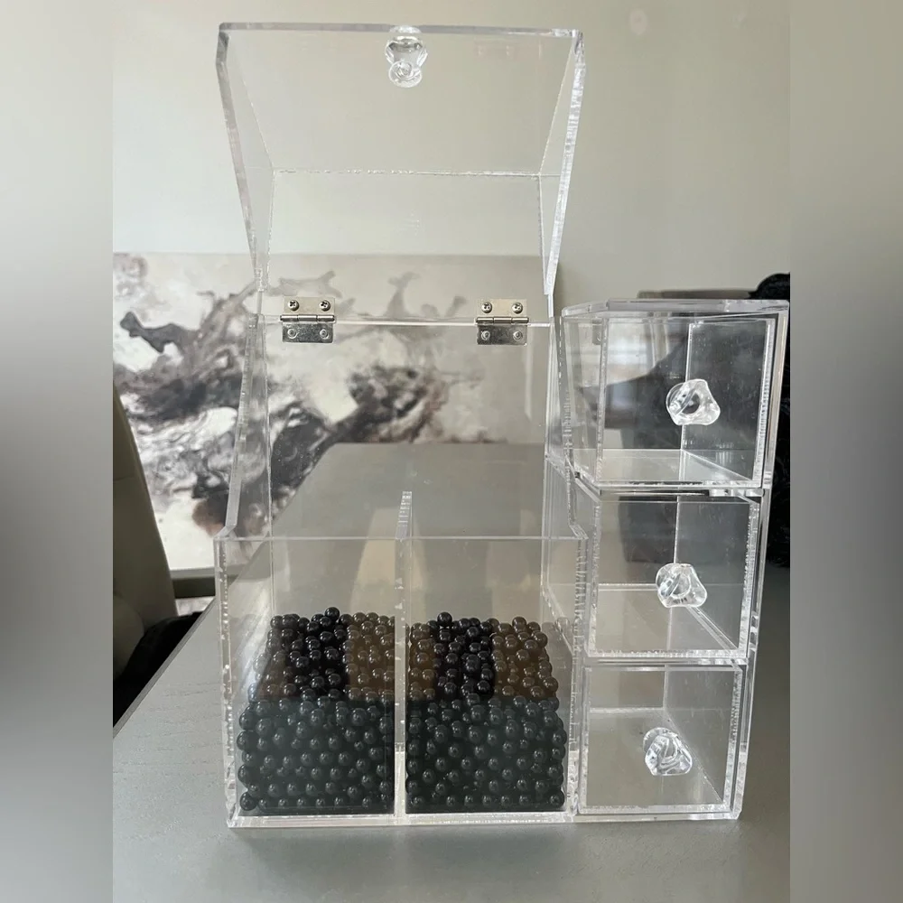 Clear Acrylic Makeup Organizer with Drawers